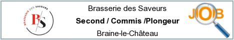 Offres d'emploi - Second / Commis /Plongeur - Braine-le-Château