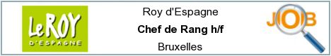 Job offers - Chef de Rang h/f - Bruxelles