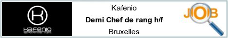 Job offers - Demi Chef de rang h/f - Bruxelles