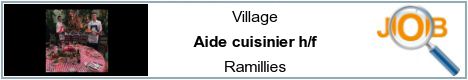 Offres d'emploi - Aide cuisinier h/f - Ramillies