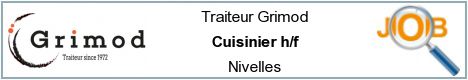 Offres d'emploi - Cuisinier h/f - Nivelles