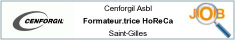 Job offers - Formateur.trice HoReCa - Saint-Gilles