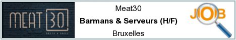 Offres d'emploi - Barmans & Serveurs (H/F) - Bruxelles