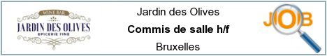 Offres d'emploi - Commis de salle h/f - Bruxelles