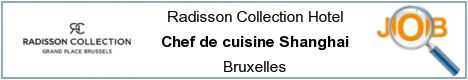 Offres d'emploi - Chef de cuisine Shanghai - Bruxelles