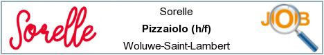 Offres d'emploi - Pizzaiolo (h/f) - Woluwe-Saint-Lambert