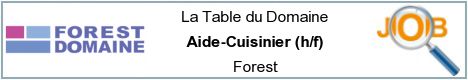 Vacatures - Aide-Cuisinier (h/f) - Forest