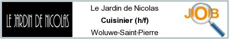 Offres d'emploi - Cuisinier (h/f) - Woluwe-Saint-Pierre