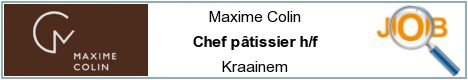Vacatures - Chef pâtissier h/f - Kraainem
