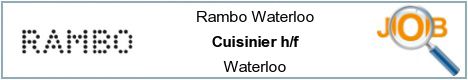 Vacatures - Cuisinier h/f - Waterloo
