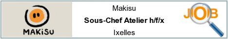 Job offers - Sous-Chef Atelier h/f/x - Ixelles