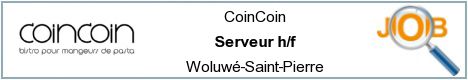 Vacatures - Serveur h/f - Woluwé-Saint-Pierre