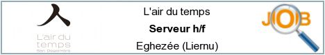 Job offers - Serveur h/f - Eghezée (Liernu)