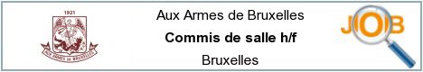 Job offers - Commis de salle h/f - Bruxelles