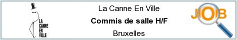 Offres d'emploi - Commis de salle H/F - Bruxelles