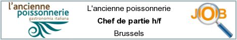 Offres d'emploi - Chef de partie h/f - Brussels