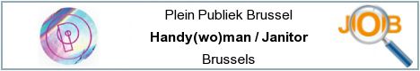 Job offers - Handy(wo)man / Janitor - Brussels