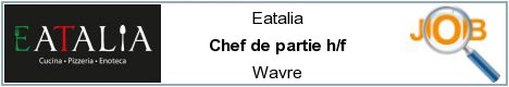 Job offers - Chef de partie h/f - Wavre