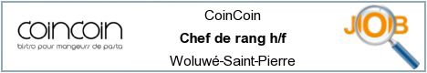 Offres d'emploi - Chef de rang h/f - Woluwé-Saint-Pierre