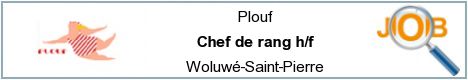 Offres d'emploi - Chef de rang h/f - Woluwé-Saint-Pierre