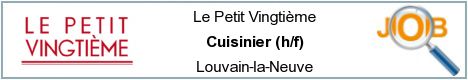 Offres d'emploi - Cuisinier (h/f) - Louvain-la-Neuve