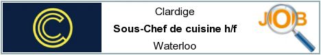 Offres d'emploi - Sous-Chef de cuisine h/f - Waterloo