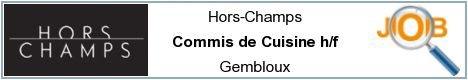 Offres d'emploi - Commis de Cuisine h/f - Gembloux