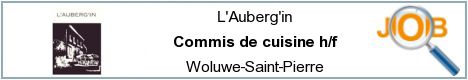 Vacatures - Commis de cuisine h/f - Woluwe-Saint-Pierre