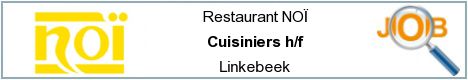 Offres d'emploi - Cuisiniers h/f - Linkebeek