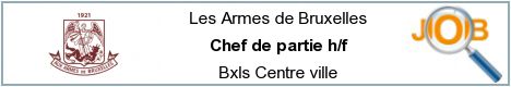 Offres d'emploi - Chef de partie h/f - Bxls Centre ville