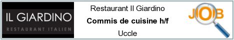 Offres d'emploi - Commis de cuisine h/f - Uccle