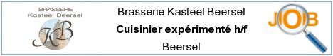 Offres d'emploi - Cuisinier expérimenté h/f - Beersel