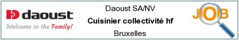 Offres d'emploi - Cuisinier collectivité hf - Bruxelles