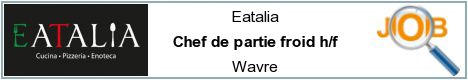 Offres d'emploi - Chef de partie froid h/f - Wavre