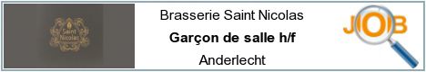 Offres d'emploi - Garçon de salle h/f - Anderlecht