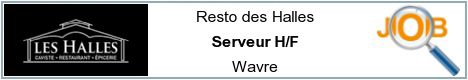 Offres d'emploi - Serveur H/F - Wavre
