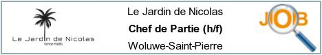 Offres d'emploi - Chef de Partie (h/f) - Woluwe-Saint-Pierre