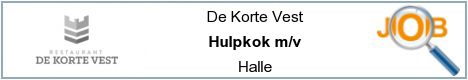 Offres d'emploi - Hulpkok m/v - Halle