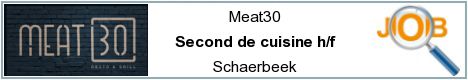 Offres d'emploi - Second de cuisine h/f - Schaerbeek