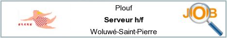 Offres d'emploi - Serveur h/f - Woluwé-Saint-Pierre