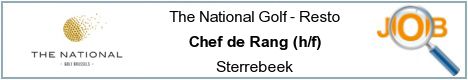 Offres d'emploi - Chef de Rang (h/f) - Sterrebeek