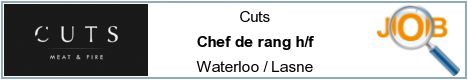 Job offers - Chef de rang h/f - Waterloo / Lasne