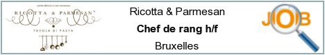 Job offers - Chef de rang h/f - Bruxelles