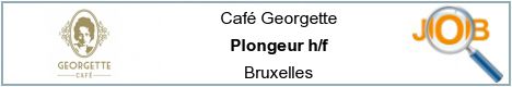 Job offers - Plongeur h/f - Bruxelles