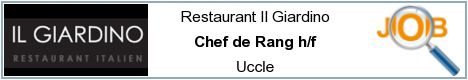 Job offers - Chef de Rang h/f - Uccle