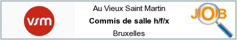 Job offers - Commis de salle h/f/x - Bruxelles
