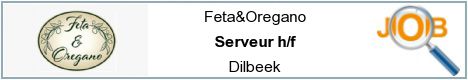 Offres d'emploi - Serveur h/f - Dilbeek