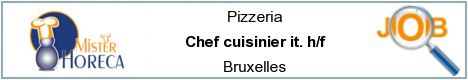 Offres d'emploi - Chef cuisinier it. h/f - Bruxelles
