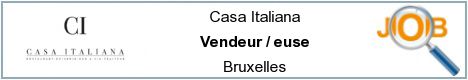 Offres d'emploi - Vendeur / euse - Bruxelles