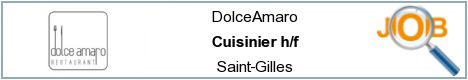 Offres d'emploi - Cuisinier h/f - Saint-Gilles